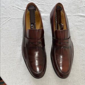 Classic Brown Leather Men's Slip-On Loafers